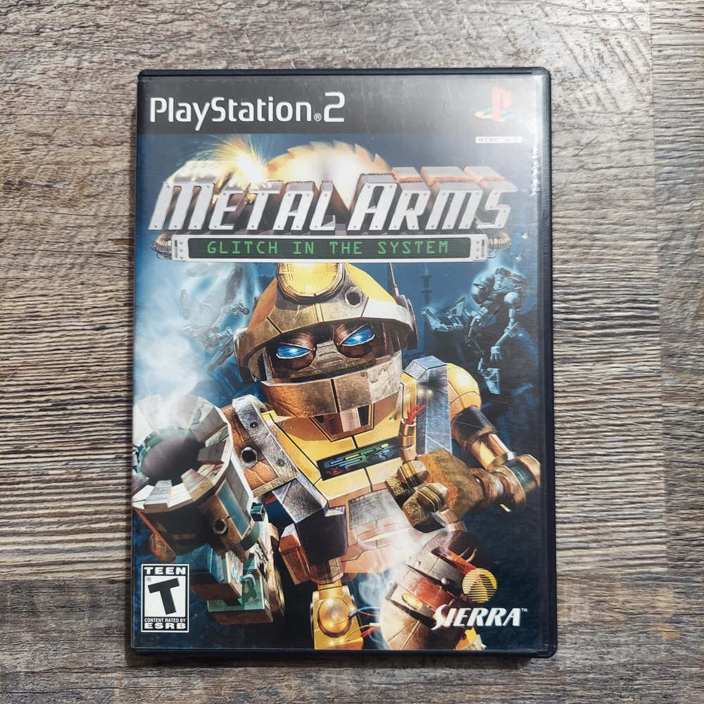 Metal Arms Glitch in the System Sierra 2003 PS2 Game Rated T Teen NTSC CIB